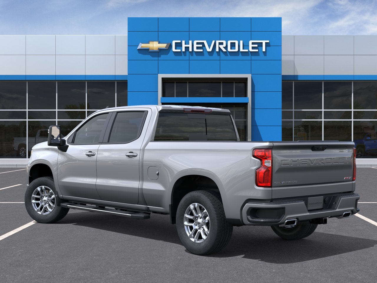 2026 Chevrolet Silverado 1500 — rear three-quarter view