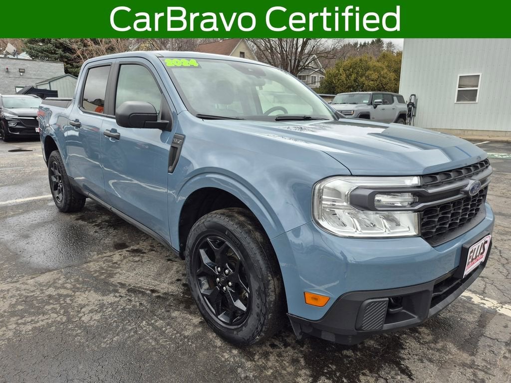 2024 Ford Maverick XLT in Gray — front three-quarter view