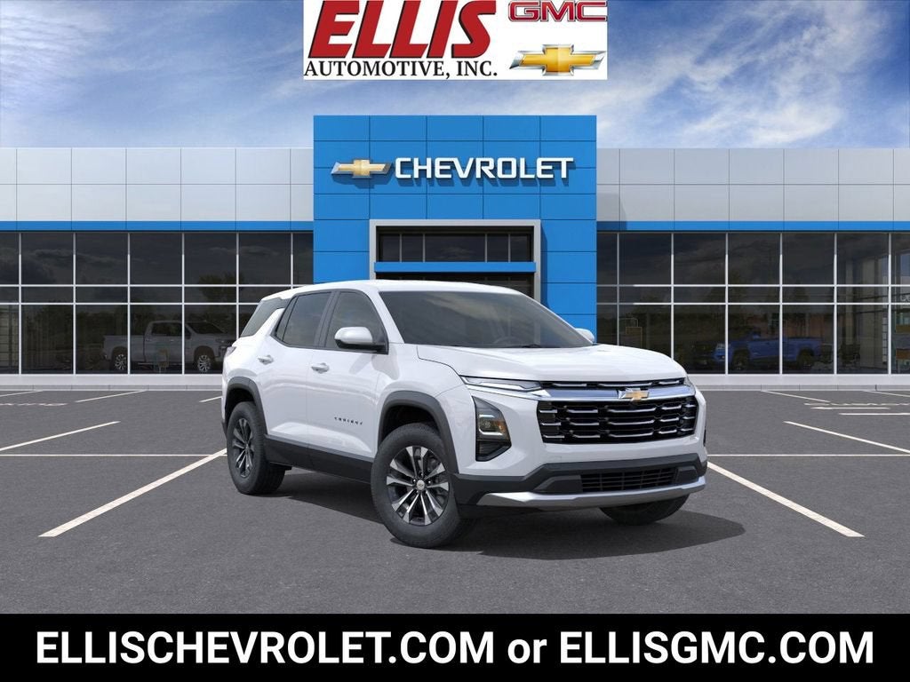 2026 Chevrolet Equinox LT in Summit White — front three-quarter view