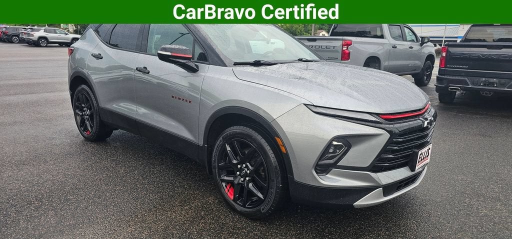 2024 Chevrolet Blazer 3LT in Sterling Gray Metallic — front three-quarter view