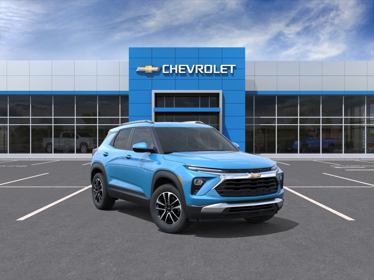 2026 Chevrolet Trailblazer LT in Marina Blue Metallic — front three-quarter view